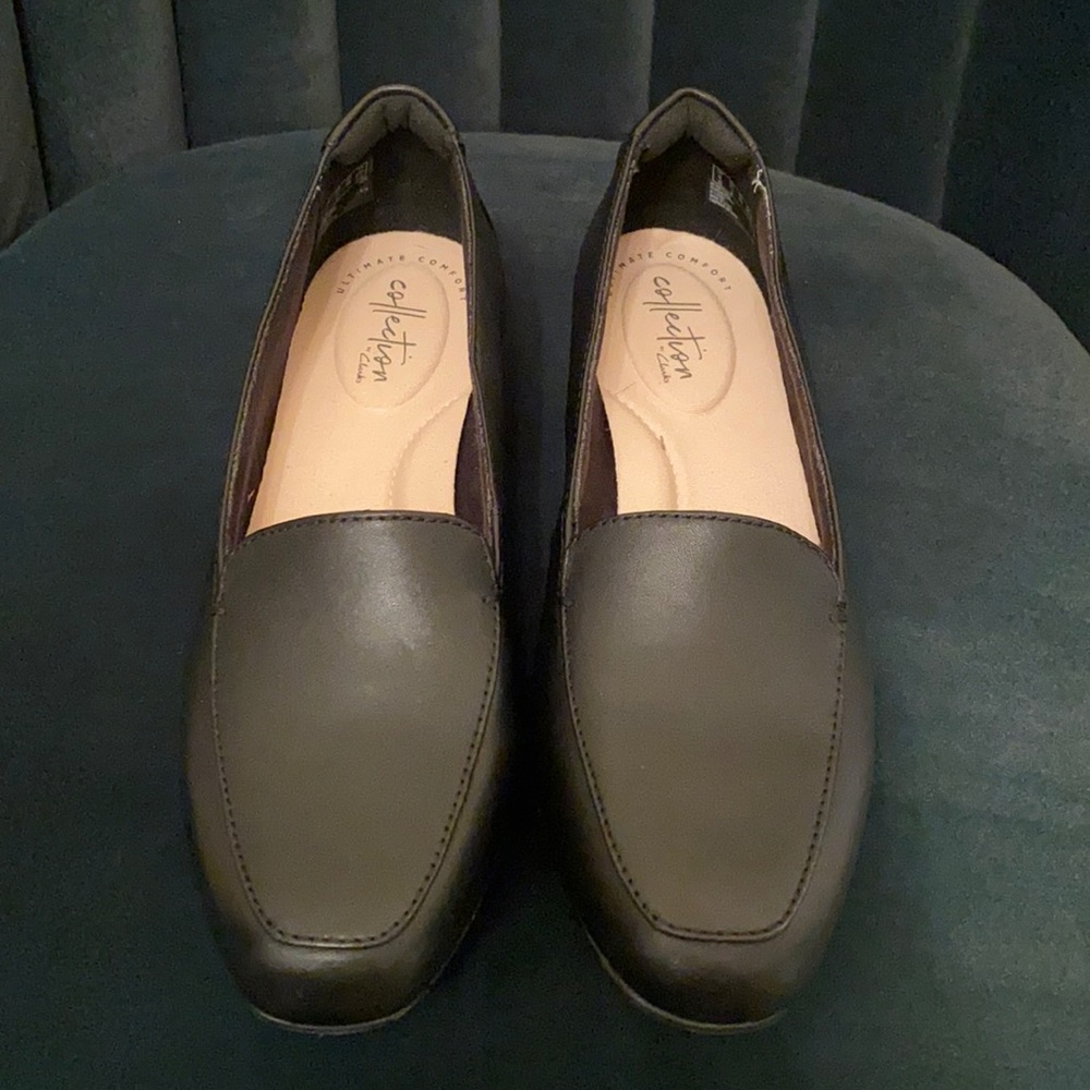 New Clarks Juliet Black Loafer size 7.5M